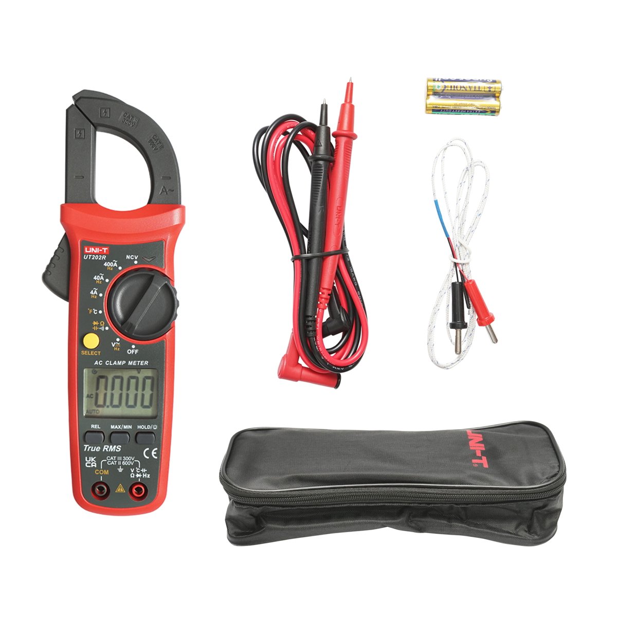 Clampmetru digital, cleste ampermetric cu 9 functii UT202R, 400A/600A, UNI-T